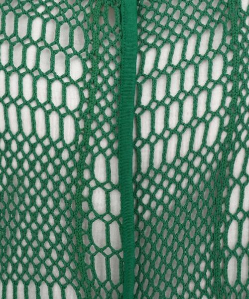 Cutie Blonde（キューティーブロンド）の「◆【2点セット】クロシェ風キャミワンピース（セットアップ・レディース・グリーン/ブラック/ベージュ・03/02）」の6枚目の写真