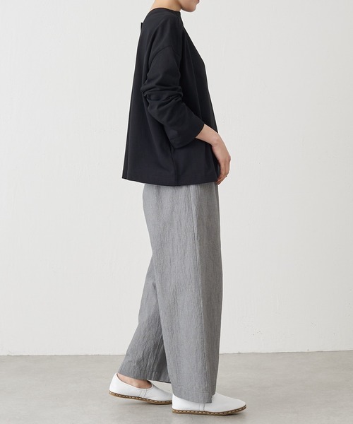 BEARDSLEY(ビアズリー)の「前後で着られる2WAY仕様 ボーダースナップカーデ(カーディガン/ボレロ・レディース・ブラック系その他/ネイビー/ブラック・FREE)」の20枚目の写真