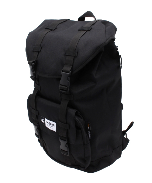 YAKPAK（ヤックパック）の「WEGO/YAK PAKフラップリュック（バックパック/リュック・メンズ・ブラック/カーキ/ネイビー・FREE）」の4枚目の写真