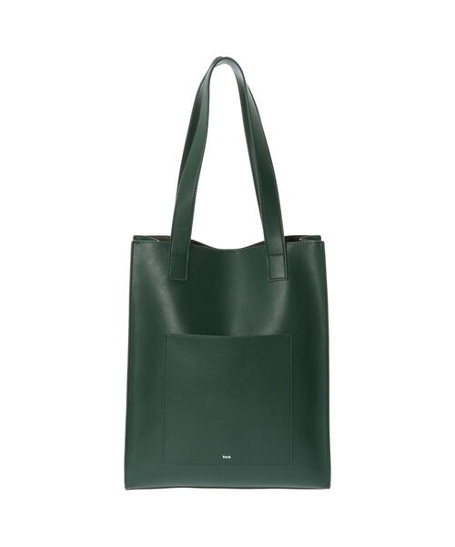 koe（コエ）の「フロントポケットスクエアトート*（トートバッグ・レディース・チャコールグレー/ブラック/グリーン/アイボリー/グレイッシュベージュ・FREE）」の21枚目の写真