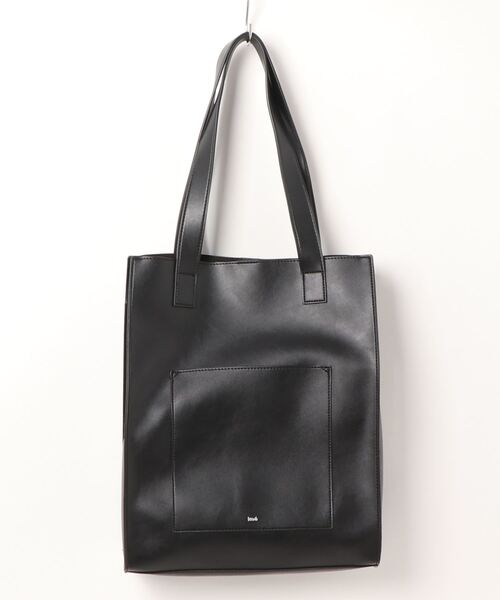 koe（コエ）の「フロントポケットスクエアトート*（トートバッグ・レディース・チャコールグレー/ブラック/グリーン/アイボリー/グレイッシュベージュ・FREE）」の17枚目の写真