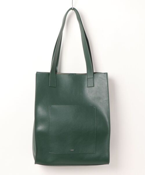 koe（コエ）の「フロントポケットスクエアトート*（トートバッグ・レディース・チャコールグレー/ブラック/グリーン/アイボリー/グレイッシュベージュ・FREE）」の19枚目の写真