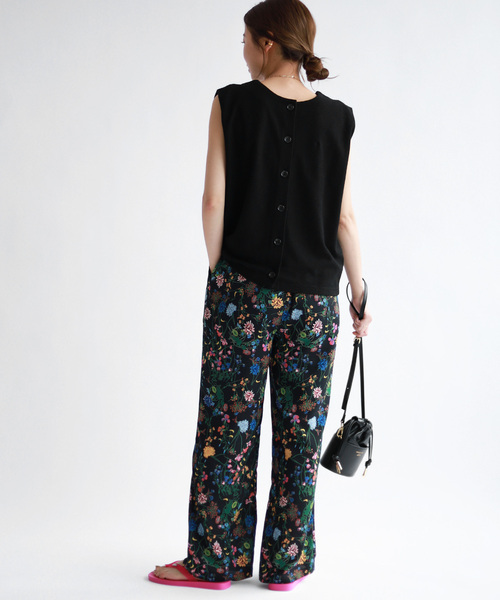 JOURNAL STANDARD relume(ジャーナルスタンダード レリューム)の「2WAYナシジノースリーブ(Tシャツ/カットソー・レディース・グリーン/ブラック・FREE)」の7枚目の写真
