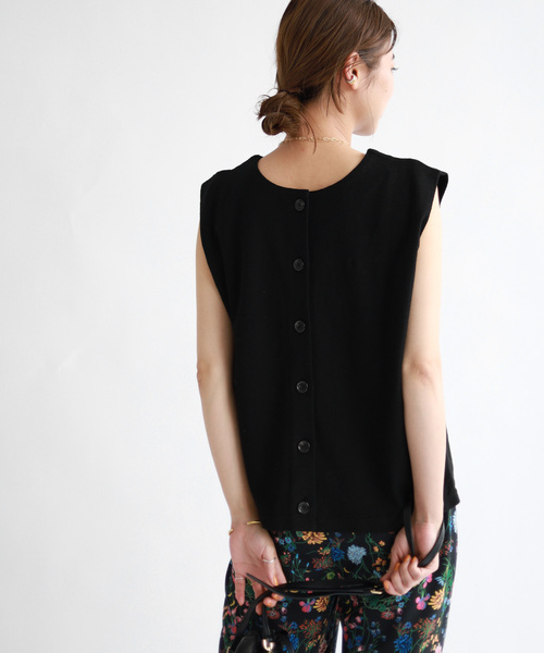JOURNAL STANDARD relume(ジャーナルスタンダード レリューム)の「2WAYナシジノースリーブ(Tシャツ/カットソー・レディース・グリーン/ブラック・FREE)」の8枚目の写真