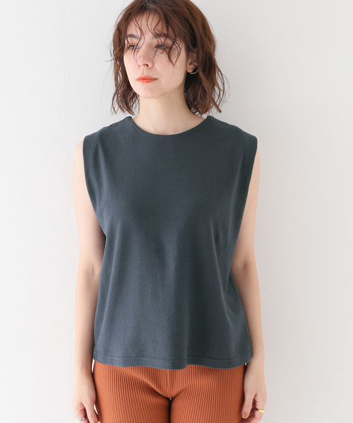 JOURNAL STANDARD relume(ジャーナルスタンダード レリューム)の「2WAYナシジノースリーブ(Tシャツ/カットソー・レディース・グリーン/ブラック・FREE)」の14枚目の写真