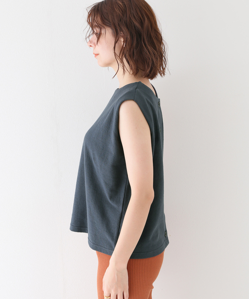JOURNAL STANDARD relume(ジャーナルスタンダード レリューム)の「2WAYナシジノースリーブ(Tシャツ/カットソー・レディース・グリーン/ブラック・FREE)」の15枚目の写真
