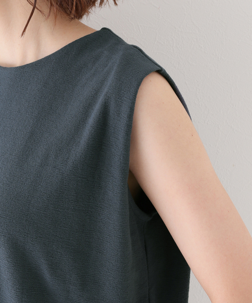 JOURNAL STANDARD relume(ジャーナルスタンダード レリューム)の「2WAYナシジノースリーブ(Tシャツ/カットソー・レディース・グリーン/ブラック・FREE)」の20枚目の写真