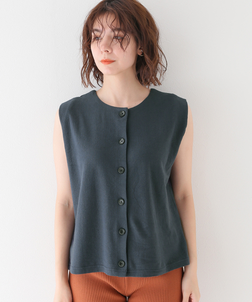 JOURNAL STANDARD relume(ジャーナルスタンダード レリューム)の「2WAYナシジノースリーブ(Tシャツ/カットソー・レディース・グリーン/ブラック・FREE)」の22枚目の写真