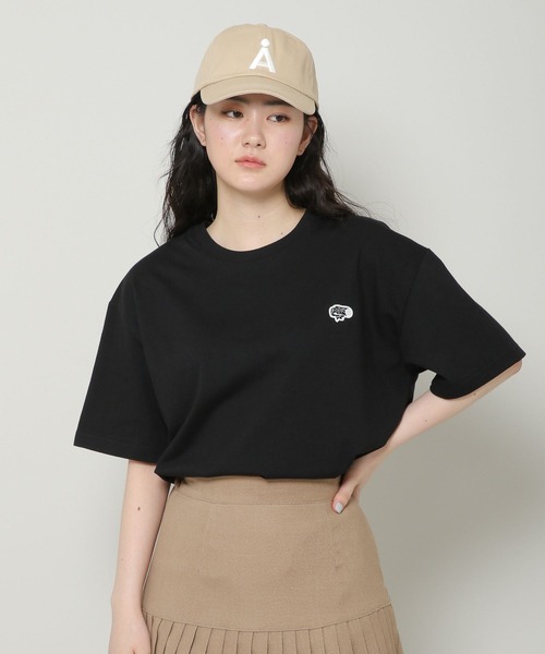 ALAND（エーランド）の「【UNISEX】ALAND／NEW FISH ワッペンT 2349518（Tシャツ/カットソー・レディース・ブラック/アイボリー・MEDIUM/LARGE）」の4枚目の写真