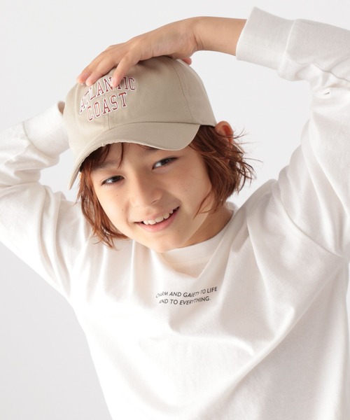 GLOBAL WORK(グローバルワーク)の「洗える抗菌/ロゴCAP/352210(キャップ・キッズ・ブラック/ベージュ/ネイビー/ライトパープル/ライトピンク/グリーン系その他6・MEDIUM/LARGE)」の19枚目の写真
