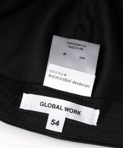 GLOBAL WORK(グローバルワーク)の「洗える抗菌/ロゴCAP/352210(キャップ・キッズ・ブラック/ベージュ/ネイビー/ライトパープル/ライトピンク/グリーン系その他6・MEDIUM/LARGE)」の9枚目の写真