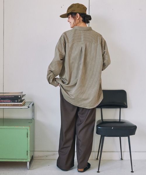 ビッグアソートナンバリング刺繍ボタンダウンシャツ MONO-MART LADY'S