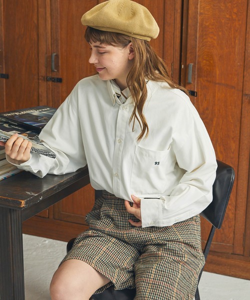 セール】ビッグアソートナンバリング刺繍ボタンダウンシャツ（シャツ