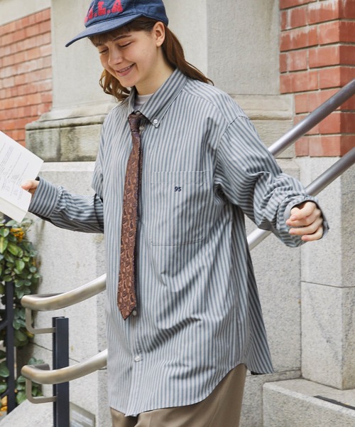 セール】ビッグアソートナンバリング刺繍ボタンダウンシャツ（シャツ