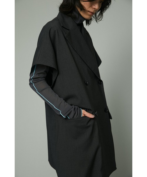 HeRIN.CYE（ヘリンドットサイ）の「Over size gillet（ベスト）」 - WEAR