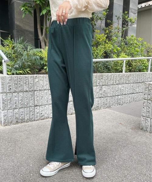 Meli rich（メリーリッチ）の「軽やかな穿き心地。ストレッチセンタータックパンツ（スラックス・レディース・グレイッシュベージュ/イエロー/ダークグリーン/モカ/ブラック・MEDIUM/SMALL）」の22枚目の写真