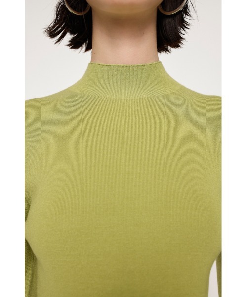 SLY（スライ）の「EDGE PUFF TOPS エッジ パフ トップス ニット（ニット/セーター・レディース・ダークベージュ/ブラック/アイボリー/ライトグリーン・FREE）」の17枚目の写真