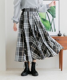 mysty woman | チェックボリュームスカート 162005(スカート)