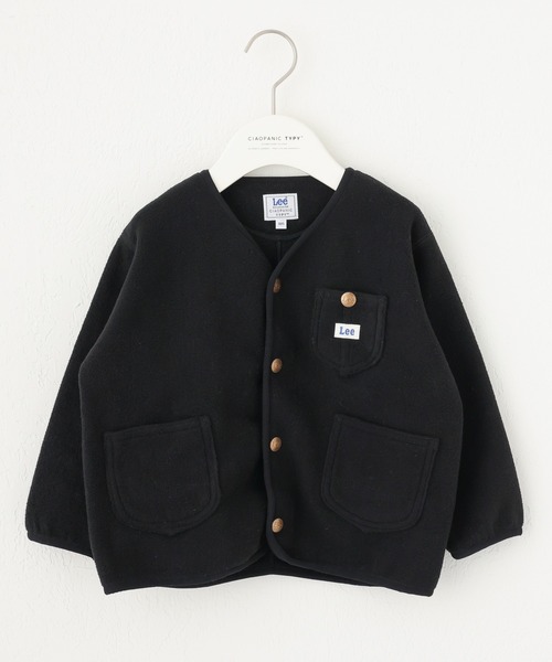 Lee（リー）の「【KIDS】【Lee/リー】別注ノーカラーフリースジャケット（ノーカラージャケット・キッズ・ホワイト/ブラック・140/105/120/150）」の5枚目の写真