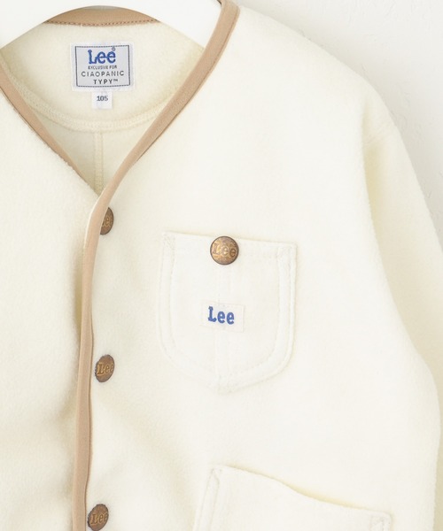 Lee（リー）の「【KIDS】【Lee/リー】別注ノーカラーフリースジャケット（ノーカラージャケット・キッズ・ホワイト/ブラック・140/105/120/150）」の8枚目の写真