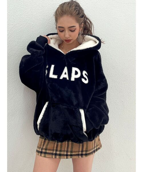GYDA（ジェイダ）の「SLAPSエコファー BIGパーカー（パーカー