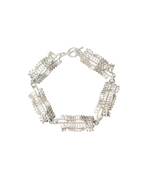 HERGO（ハーゴ）の「HERGO ハーゴ / BRACELET SV925 -caterpillar-【HERGO×ISAJI YUGO】 シルバー925ブレスレット/ untitled12（ブレスレット・メンズ・シルバー・FREE）」の4枚目の写真