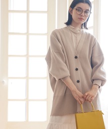 THE SHOP TK  | ボリューム袖ミドル丈カーディガン(カーディガン/ボレロ)