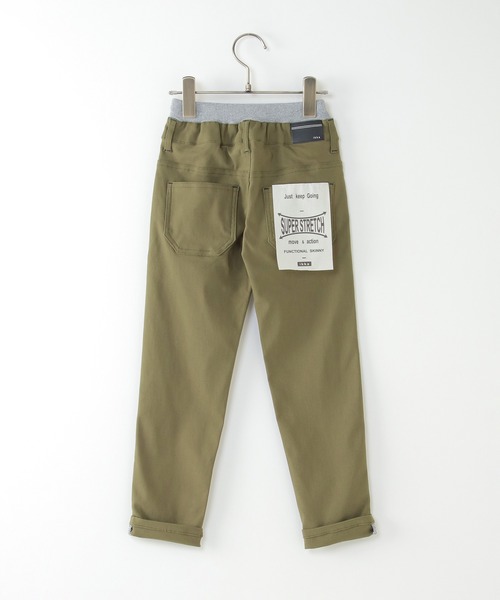 ikka(イッカ)の「【キッズ】ウエストリブスーパーストレッチパンツ(100~160cm)(その他パンツ・キッズ・ベージュ/カーキオリーブ/ブラック・150/110/120/130/140/160/100)」の4枚目の写真