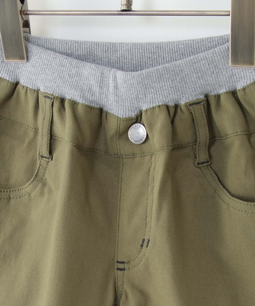ikka(イッカ)の「【キッズ】ウエストリブスーパーストレッチパンツ(100~160cm)(その他パンツ・キッズ・ベージュ/カーキオリーブ/ブラック・150/110/120/130/140/160/100)」の5枚目の写真