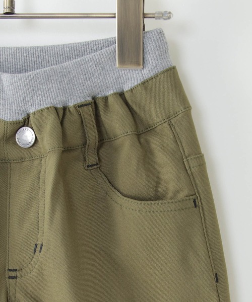 ikka(イッカ)の「【キッズ】ウエストリブスーパーストレッチパンツ(100~160cm)(その他パンツ・キッズ・ベージュ/カーキオリーブ/ブラック・150/110/120/130/140/160/100)」の6枚目の写真