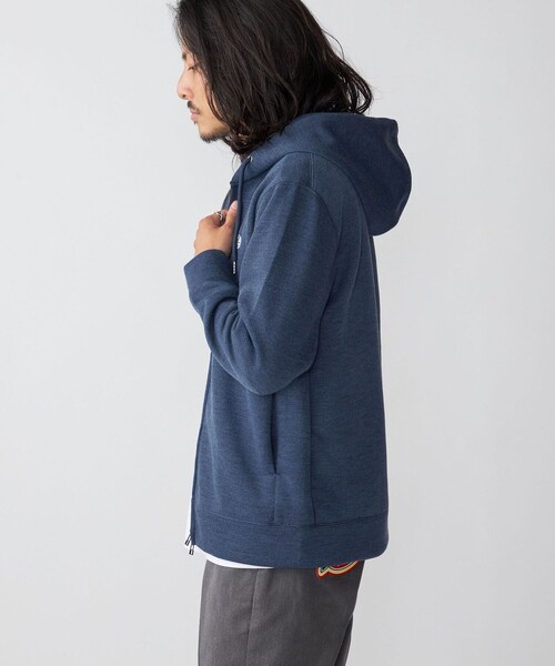 SHIPS（シップス）の「*SHIPS: スタイリッシュ ロゴ ワッペン バルキー ポンチ ジップ パーカー（パーカー・メンズ・ベージュ/ネイビー/グレー/ブルー・SMALL/MEDIUM/LARGE/X-LARGE/XX-LARGE）」の20枚目の写真