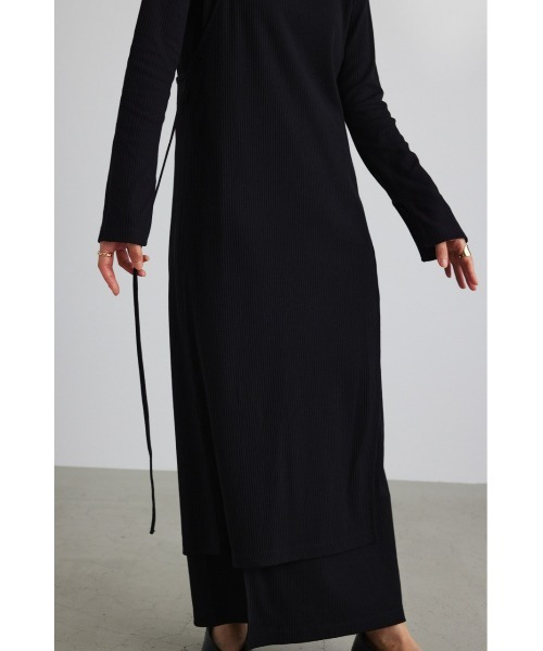 STYLEMIXER（スタイルミキサー）の「エプロンレイヤードカットワンピース（ワンピース・レディース・カーキ/ブラック・SMALL/MEDIUM）」の19枚目の写真