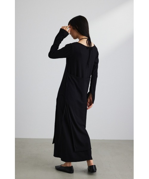 STYLEMIXER（スタイルミキサー）の「エプロンレイヤードカットワンピース（ワンピース・レディース・カーキ/ブラック・SMALL/MEDIUM）」の21枚目の写真