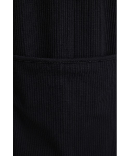 STYLEMIXER（スタイルミキサー）の「エプロンレイヤードカットワンピース（ワンピース・レディース・カーキ/ブラック・SMALL/MEDIUM）」の5枚目の写真