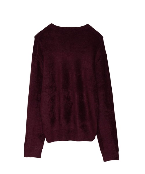 TORNADO MART(トルネードマート)の「ZERO by TORNADO MART∴モールヤーンVネックニット(ニット/セーター・メンズ・ライトグリーン/ブラック/ダークブラウン系/オレンジ・L/LL/M)」の5枚目の写真