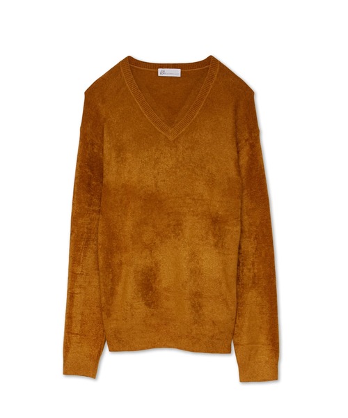 TORNADO MART(トルネードマート)の「ZERO by TORNADO MART∴モールヤーンVネックニット(ニット/セーター・メンズ・ライトグリーン/ブラック/ダークブラウン系/オレンジ・L/LL/M)」の22枚目の写真
