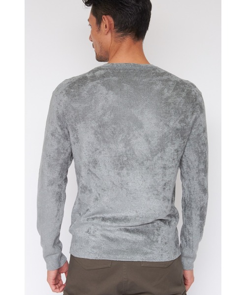 TORNADO MART(トルネードマート)の「ZERO by TORNADO MART∴モールヤーンVネックニット(ニット/セーター・メンズ・ライトグリーン/ブラック/ダークブラウン系/オレンジ・L/LL/M)」の17枚目の写真