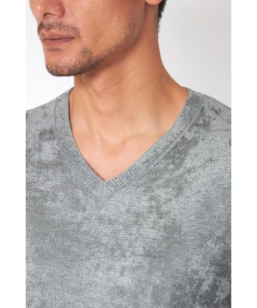 TORNADO MART(トルネードマート)の「ZERO by TORNADO MART∴モールヤーンVネックニット(ニット/セーター・メンズ・ライトグリーン/ブラック/ダークブラウン系/オレンジ・L/LL/M)」の18枚目の写真