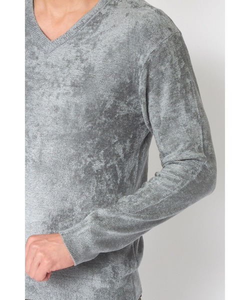 TORNADO MART(トルネードマート)の「ZERO by TORNADO MART∴モールヤーンVネックニット(ニット/セーター・メンズ・ライトグリーン/ブラック/ダークブラウン系/オレンジ・L/LL/M)」の19枚目の写真