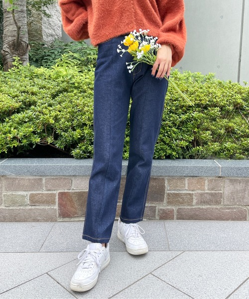 StyleSea（スタイルシー）の「センターシームデニムパンツ（デニムパンツ・レディース・ブラック/インディゴブルー/ブルー・SMALL/MEDIUM）」の16枚目の写真