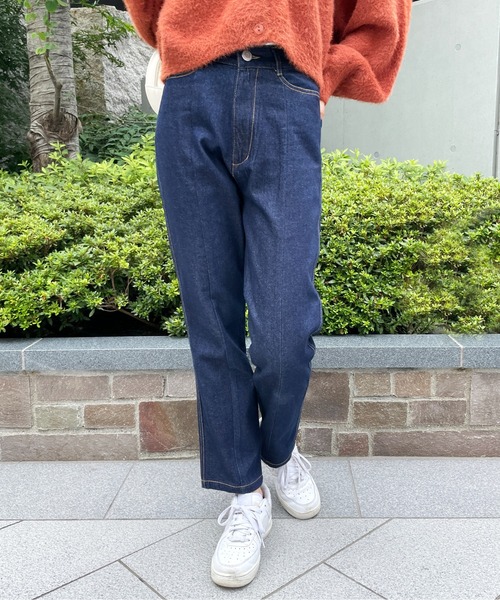 StyleSea（スタイルシー）の「センターシームデニムパンツ（デニムパンツ・レディース・ブラック/インディゴブルー/ブルー・SMALL/MEDIUM）」の19枚目の写真