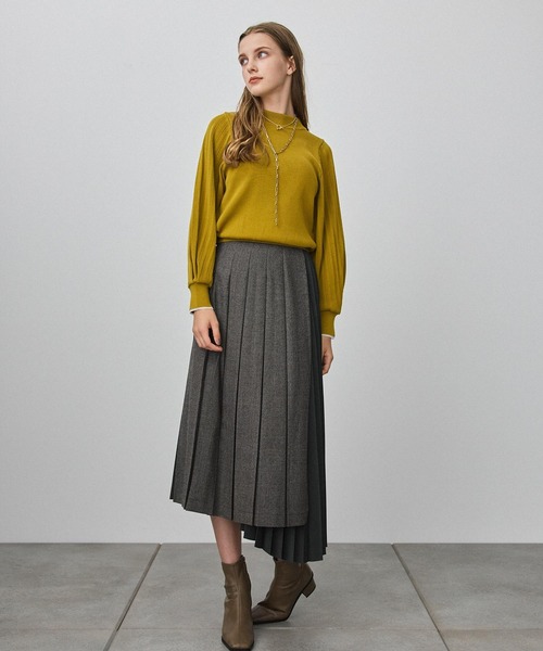 PUBLIC TOKYO（パブリックトウキョウ）の「3シーズンプリーツボリュームスリーブニット/ウォッシャブル（ニット/セーター・レディース・アイボリー/マスタード/バーガンディー・FREE）」の11枚目の写真