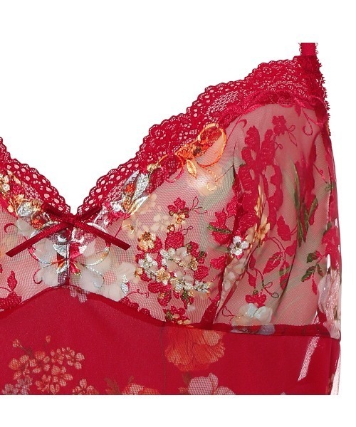 Triumph（トリンプ）の「【WEB限定価格】レッドレーベル0082 ロングキャミソール TR0082 L.CAMI（キャミソール・レディース・レッド/ブルー/ホワイト・90/85/80）」の5枚目の写真