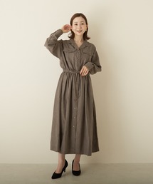 PAPAVER | 【papaver】ライスコール開襟OP(ワンピース)