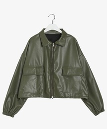 SONYUNARA レザーショートジャンパー