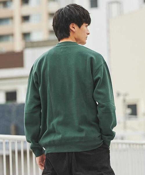 coen(コーエン)の「【WEB限定】ワンポイント刺繍アメトラ裏起毛クルーネックスウェット(スウェット・メンズ・ホワイト/ダークグリーン/ブラック/ベージュ・S/L/M/XL)」の17枚目の写真