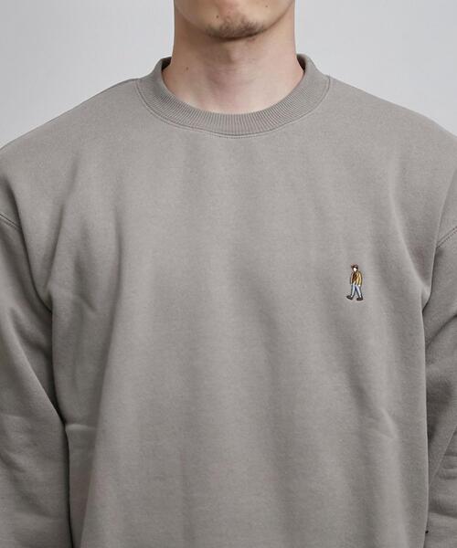 coen(コーエン)の「【WEB限定】ワンポイント刺繍アメトラ裏起毛クルーネックスウェット(スウェット・メンズ・ホワイト/ダークグリーン/ブラック/ベージュ・S/L/M/XL)」の22枚目の写真