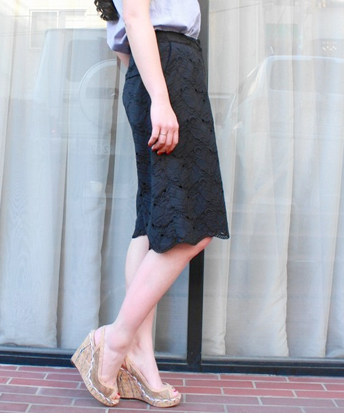 CORTES WORKS（コルテスワークス）の「ツボミレースガウチョPT（その他パンツ・レディース・ホワイト/イエロー/ブラック・38/36）」の13枚目の写真