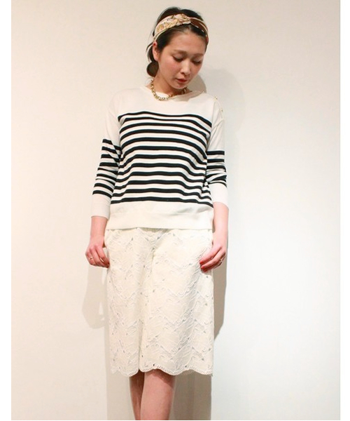 CORTES WORKS（コルテスワークス）の「ツボミレースガウチョPT（その他パンツ・レディース・ホワイト/イエロー/ブラック・38/36）」の21枚目の写真