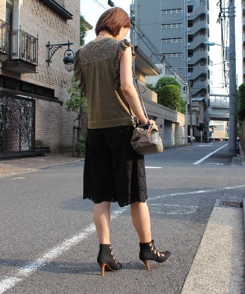 CORTES WORKS（コルテスワークス）の「ツボミレースガウチョPT（その他パンツ・レディース・ホワイト/イエロー/ブラック・38/36）」の16枚目の写真